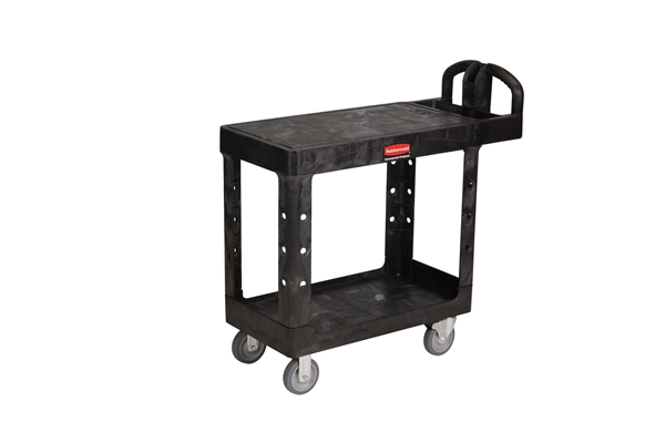 Rubbermaid Small Heavy Duty Utility Cart w/Flat Shelf