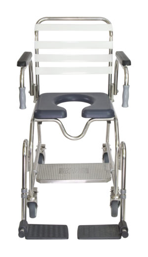 Mobile Shower Commode - Stainless Steel - Image 4