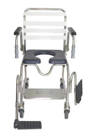 Mobile Shower Commode - Stainless Steel - Image 5