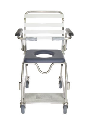 Mobile Shower Commode - Stainless Steel - Image 6