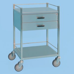 Two Drawer Equipment Trolley