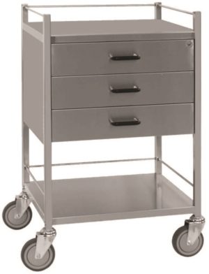 Three Drawer Equipment Trolley