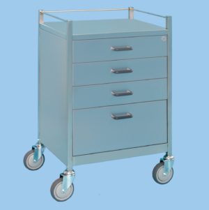 Four Drawer Equipment Trolley