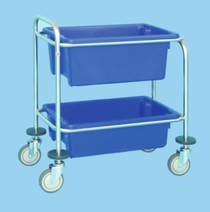 Utility Trolley With Two Polyethylene Bins