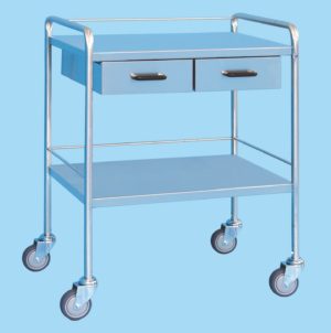 Two Drawer Dressing Trolley