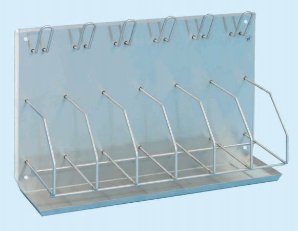 Bedpan/Bottle Rack - holds 6