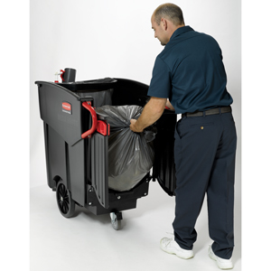 Rubbermaid Mega BRUTE Mobile Collector Cart - Image 2