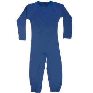 Adult's Long Sleeve Long Leg Body Suit, Onesie - Medium, Navy