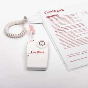 Alternative view of CareWatch Bed Alarm and Sensor Pad