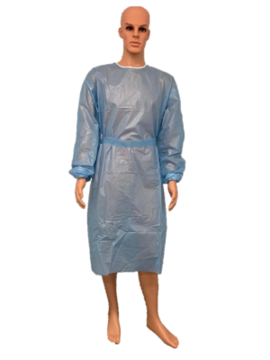 Disposable Isolation Gown - Elastic Cuff