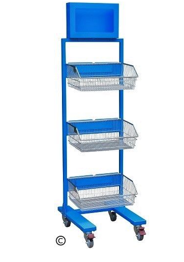 Mobile PPE Organiser Stand