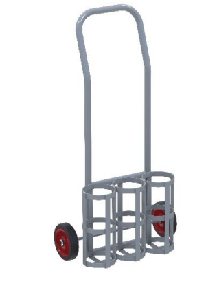 3 x C Size Gas Cylinder Trolley