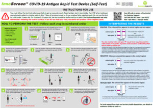 Alternative view of InnoScreen Rapid Antigen Test Kit (Self-Test)