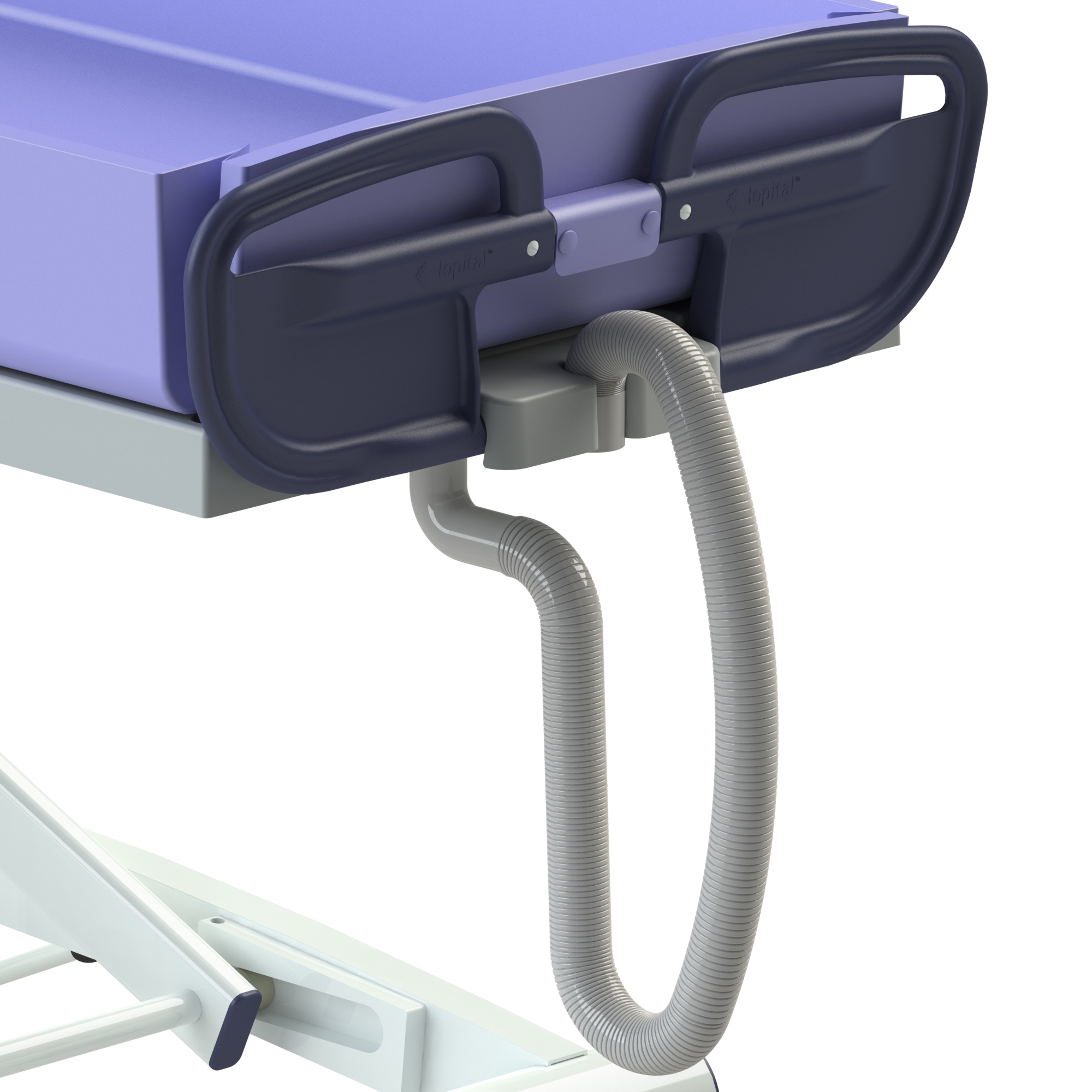 Lopital Marina Basic Shower Trolley - Electric - Image 2