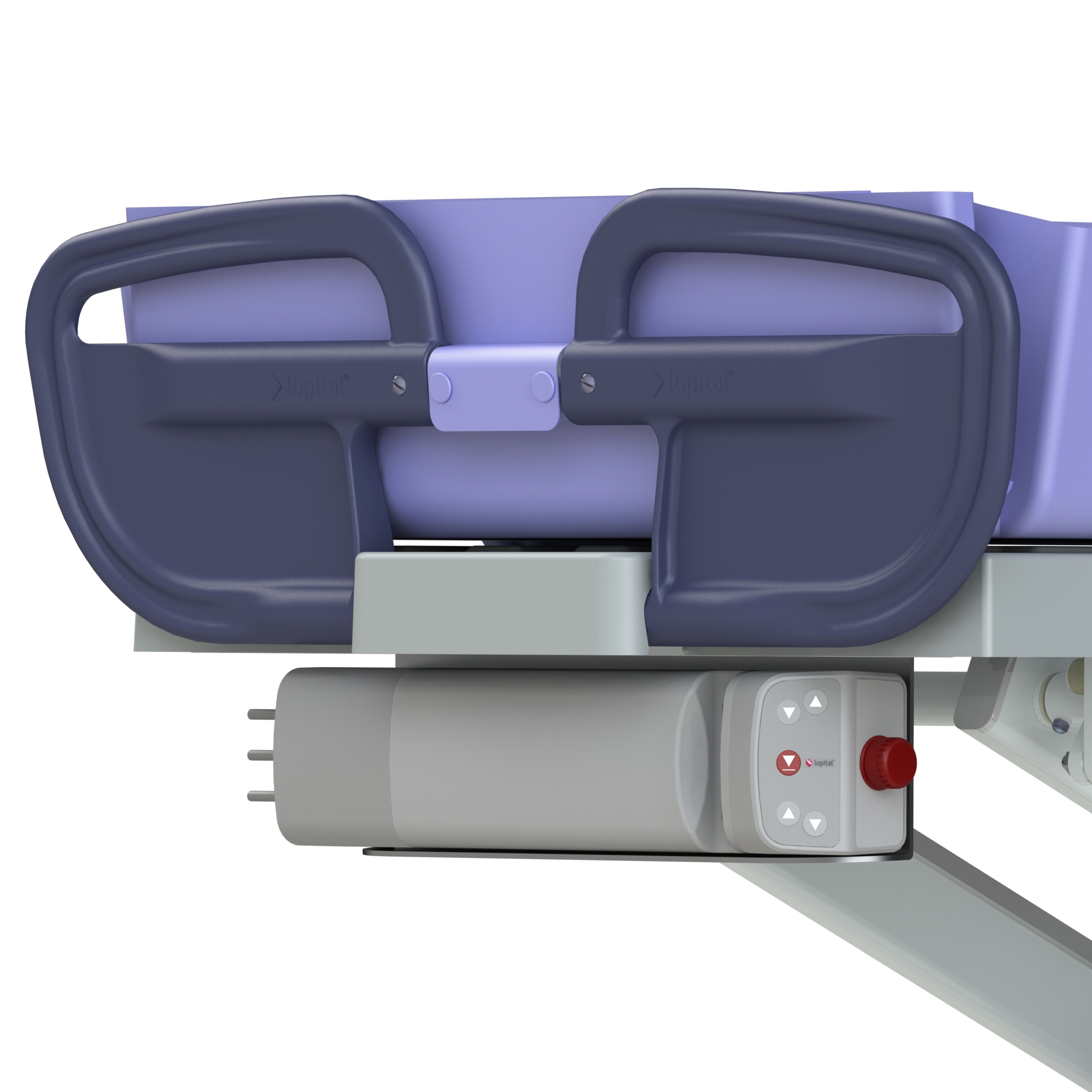 Lopital Marina Basic Shower Trolley - Electric - Image 3