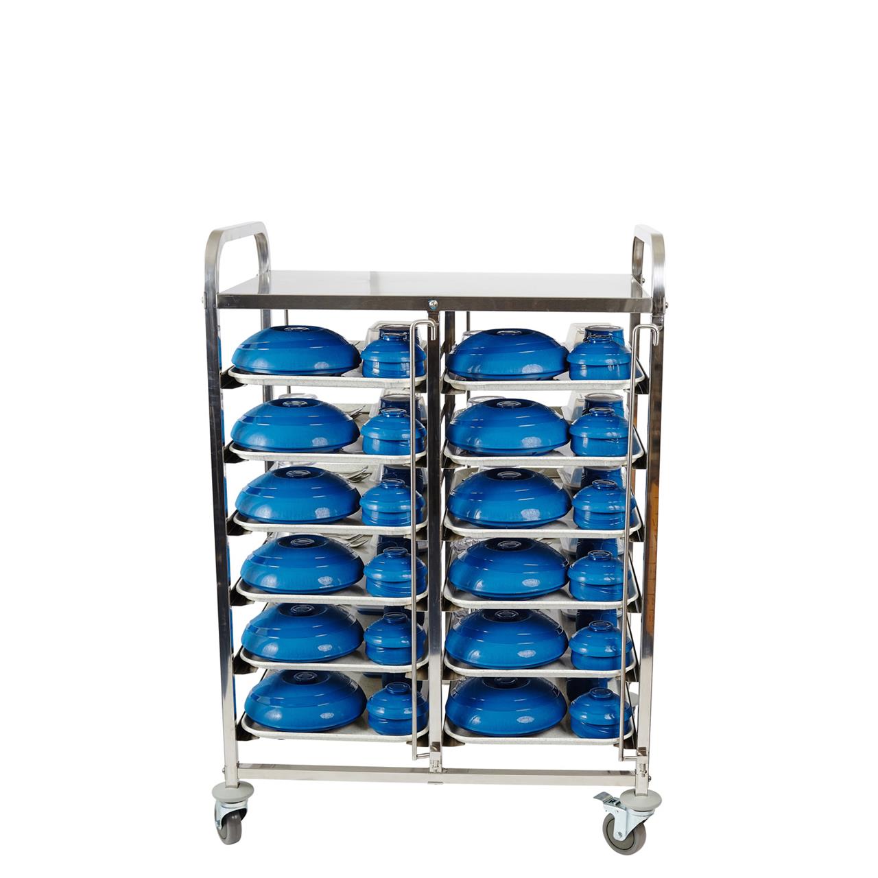 Stainless Steel Meal Delivery Trolley - Image 8