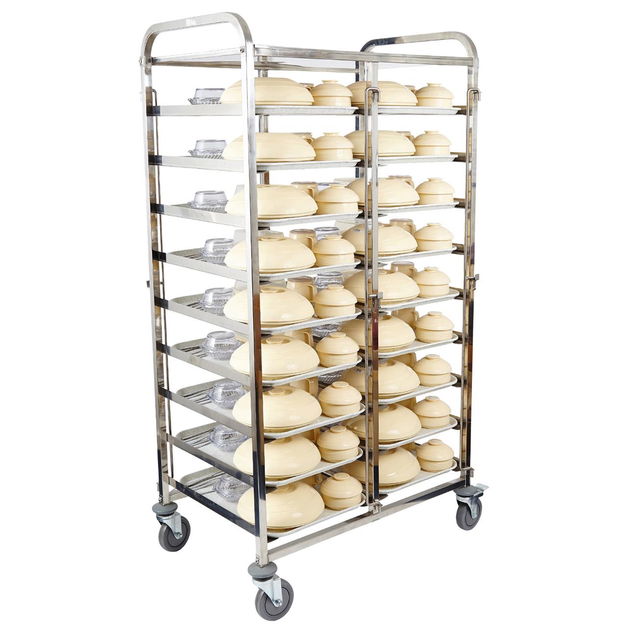 Stainless Steel Meal Delivery Trolley - Image 7