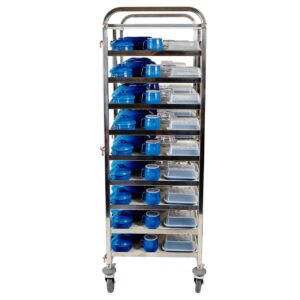 Stainless Steel Meal Delivery Trolley - Image 6