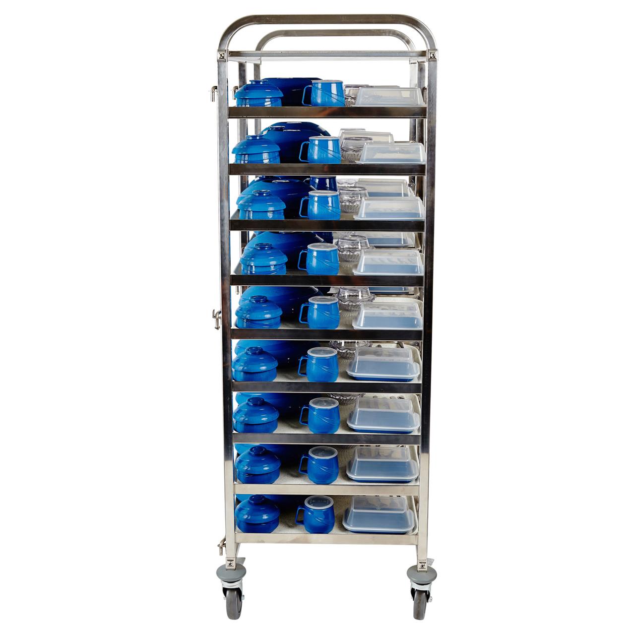 Stainless Steel Meal Delivery Trolley - Image 6