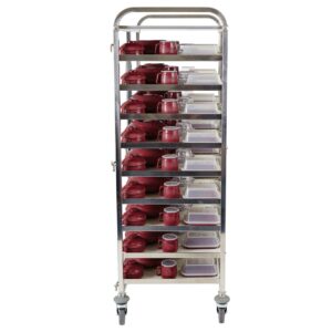 Stainless Steel Meal Delivery Trolley - Image 5