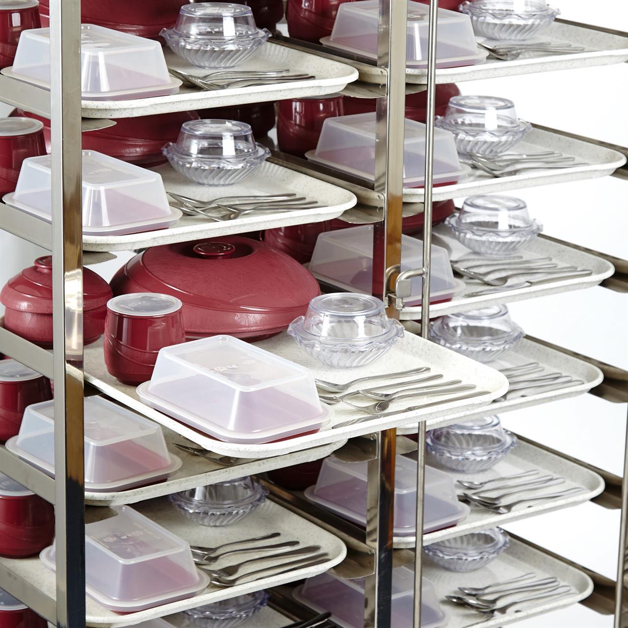 Stainless Steel Meal Delivery Trolley - Image 4