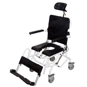 Aluminium Mobile Tilt in Space Shower Commode - Image 4