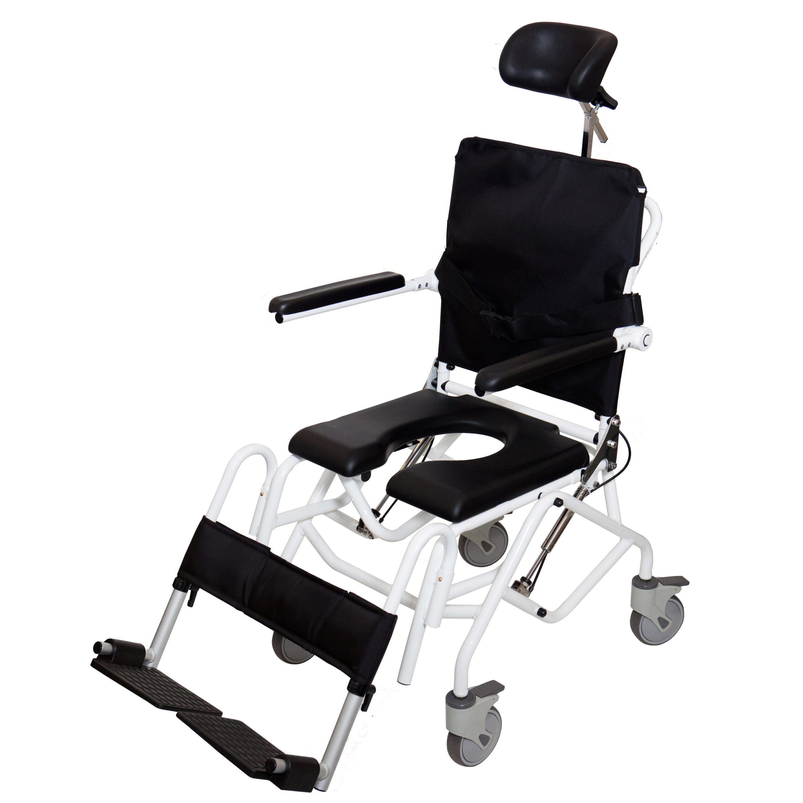 Aluminium Mobile Tilt in Space Shower Commode - Image 4