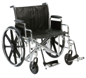 Heavy Duty, Extra-Wide Self Propelled Wheelchair