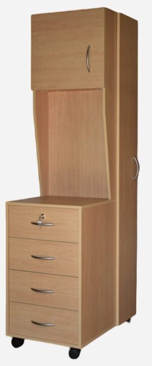 Bedside Drawers with Medicab and Single Wardrobe Combo