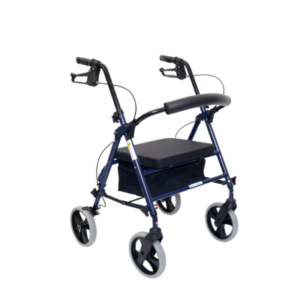 Nomad Rollator Dual Height Adjustable - Blue