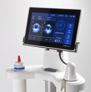 Alternative view of BioCon-1100 Bladder Scanner with Internal battery and charger