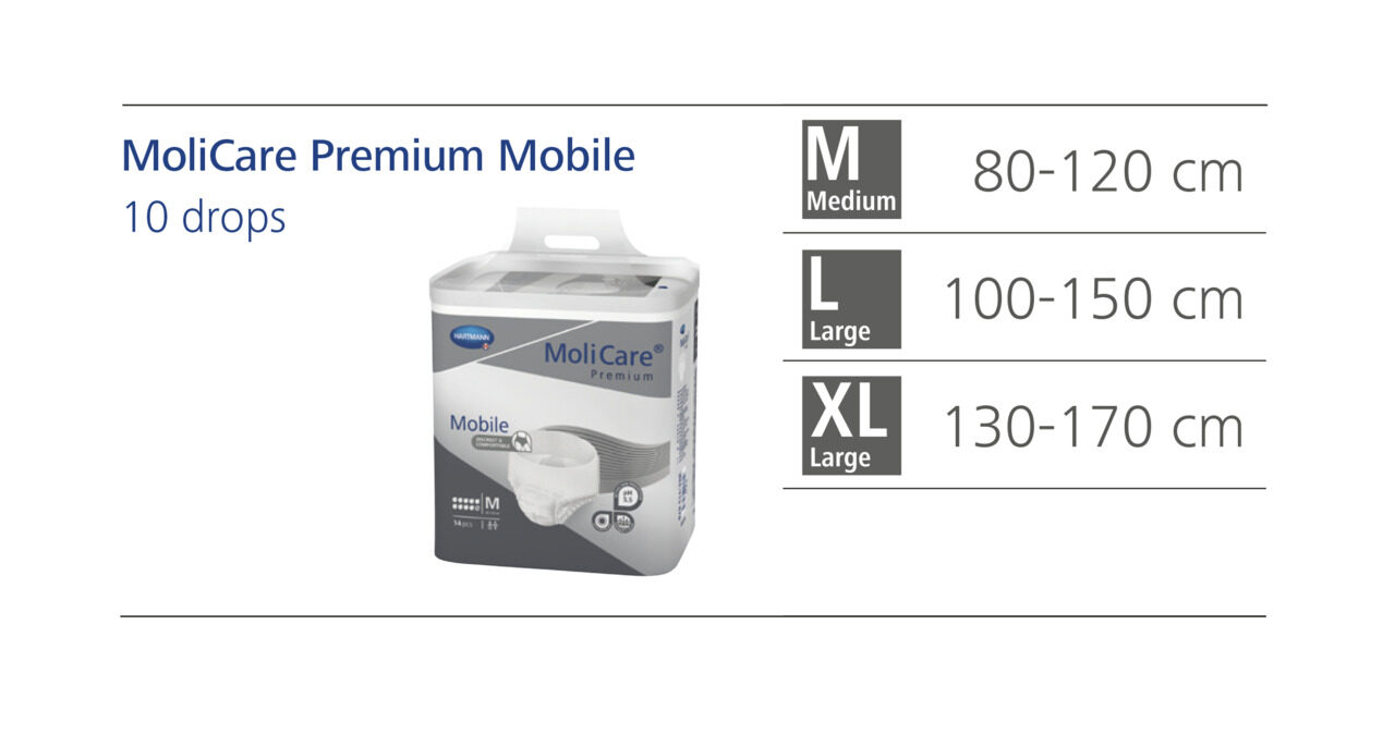 MoliCare Premium Mobile Pants - 10 Drops - Unisex - Image 2