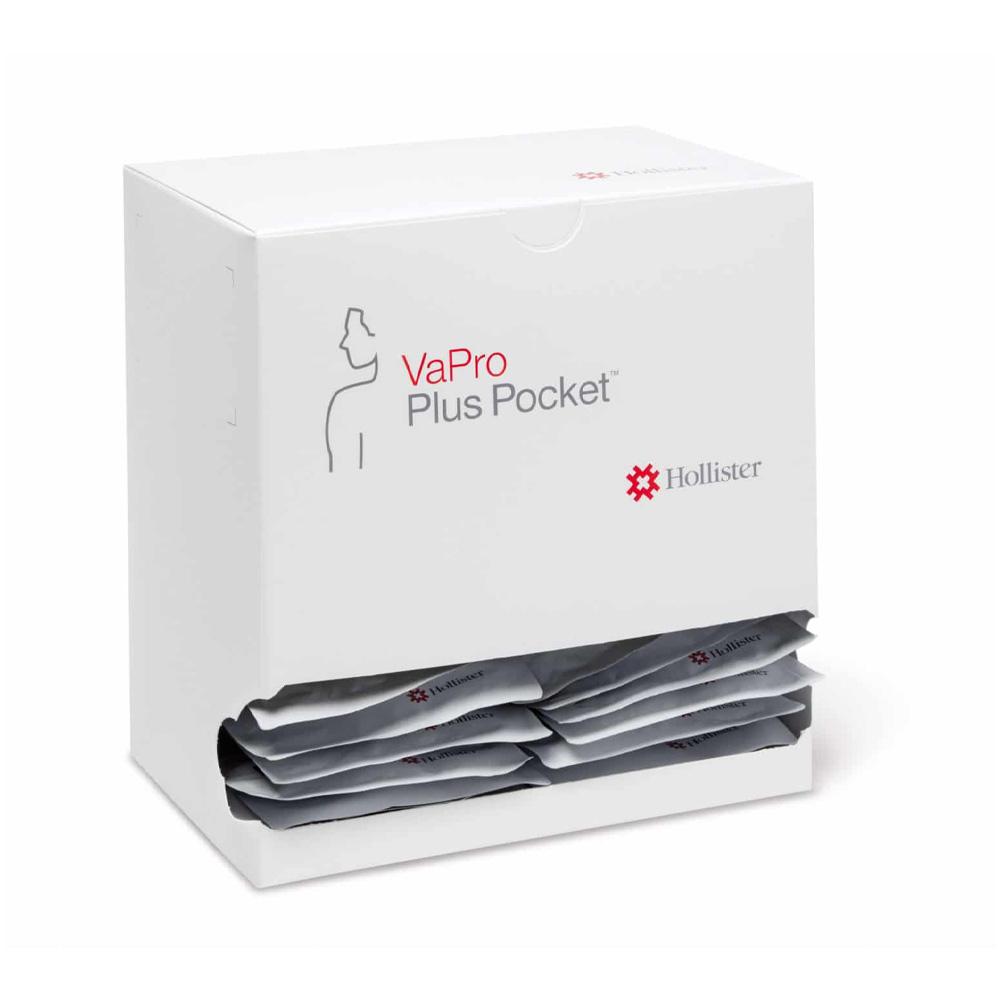 Hollister VaPro Plus Pocket Hydrophilic Intermittent Catheter 14Fr 16 Inch