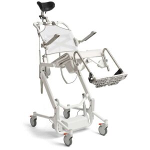 Etac Alto Electronic Mobile Shower Commode with Pan Holder - Image 3