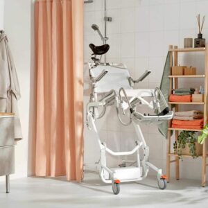 Etac Alto Electronic Mobile Shower Commode with Pan Holder - Image 14