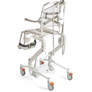 Etac Alto Electronic Mobile Shower Commode with Pan Holder - Image 12