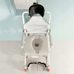 Etac Alto Electronic Mobile Shower Commode with Pan Holder - Image 9