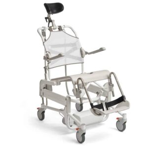 Etac Alto Electronic Mobile Shower Commode with Pan Holder