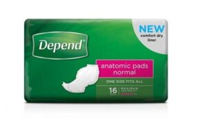 Depend Anatomic Pads Normal - Unisex