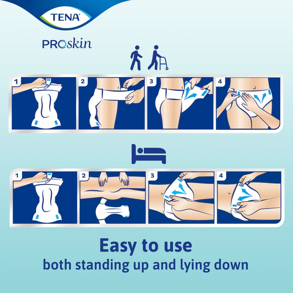 TENA ProSkin Flex Maxi - Belted Incontinence Brief - Unisex - Image 2