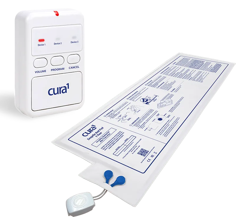 Cura1 Wireless Homecare Fall Alarm Kit - Bed Alarm - Image 2