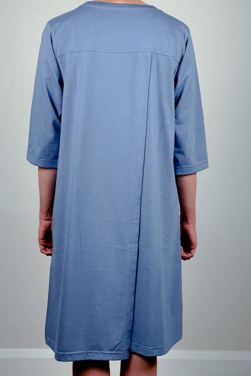 Adaptive Open Back Round Neck 3/4 Sleeve Long T-Shirt - Image 6