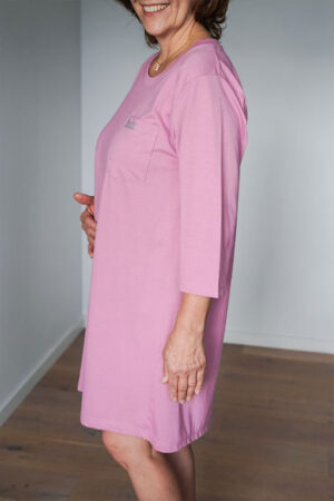 Adaptive Open Back Round Neck 3/4 Sleeve Long T-Shirt - Image 3