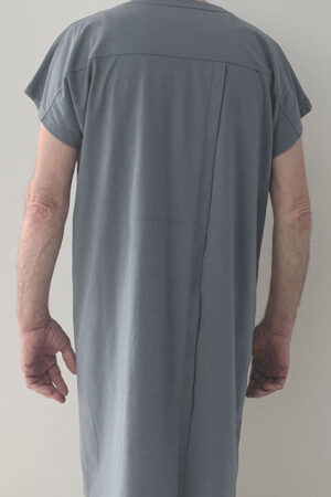 Adaptive Open Back V-Neck Cap Sleeve T-Shirt