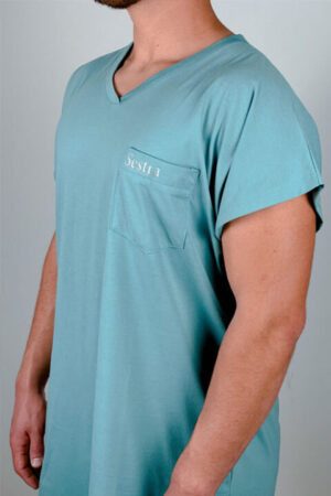Alternative view of Adaptive Open Back V-Neck Cap Sleeve T-Shirt