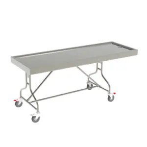 Fixed Tray Manual Mortuary Trolley