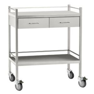 2 Drawer Trolley with 1/2 Drawers
