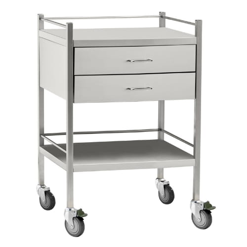 2 Drawer Instrument Trolley