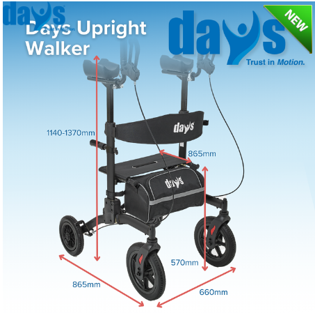 Days Upright Forearm Walker - SWL 150kg - Image 7